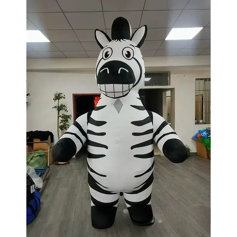 Event & Party Supply - 성인용 에어식 얼룩말 마스코트 의상, 전신