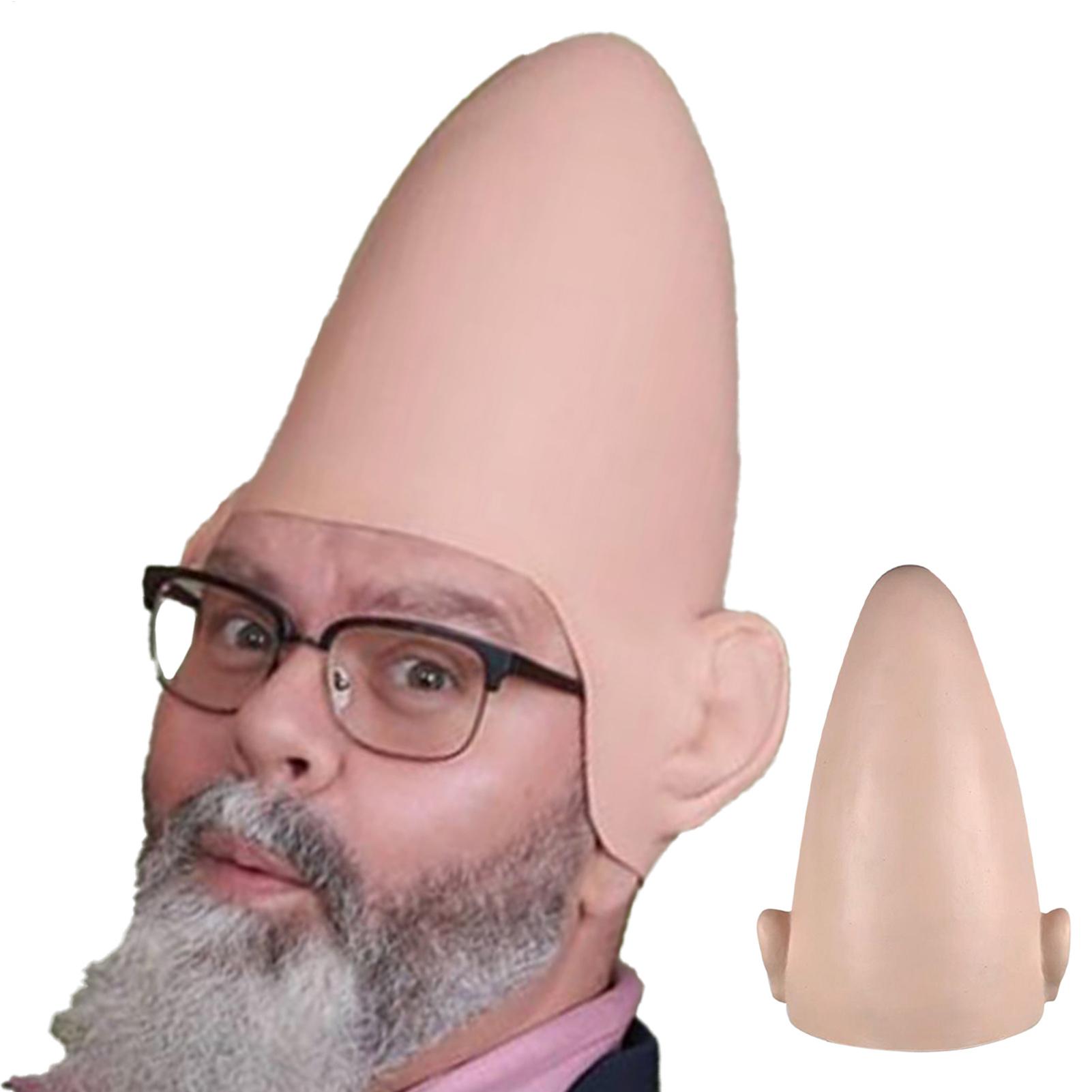 Party Hat Cone - 할로윈 외계인 콘형 대머리 외계인 라텍스