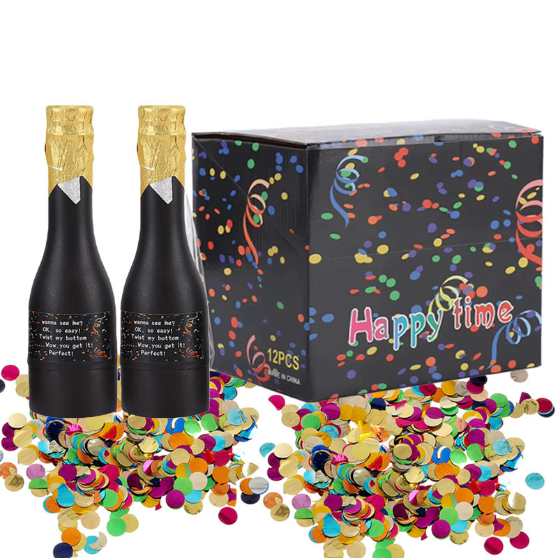 Confetti Cannon Tube - 6/12pcs 색종이 발사기 색종이 사용하기 쉬운