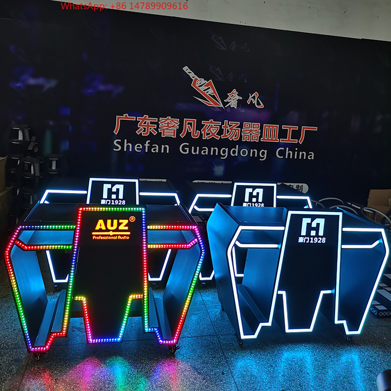 맞춤형 금속 LED DJ 부스 테이블 (RGB 조명 및 - Event Suppliers 리뷰 및 가격