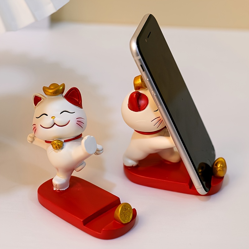 럭키캣 오피스 귀여운 고양이 스탠드 휴대폰 태블릿 거치 - Event Support 리뷰 및 가격